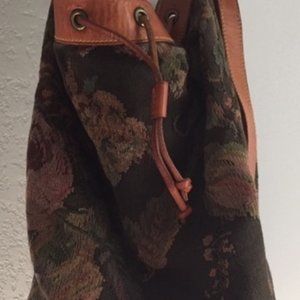 Rare Ralph Lauren Brocade Bucket Bag c.1980s